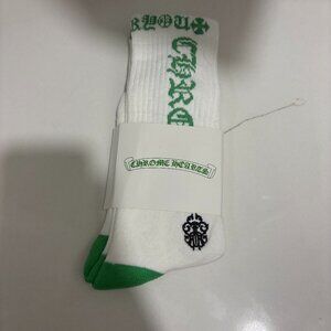 Chrome Heart Socks | Green/White | Brand New